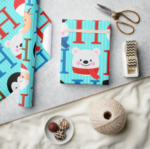 Papier Cadeau Unique Noël Coloré