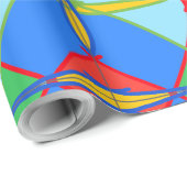 Papier Cadeau Unique Pattern Abstract Wrapping Paper (Coin rond)
