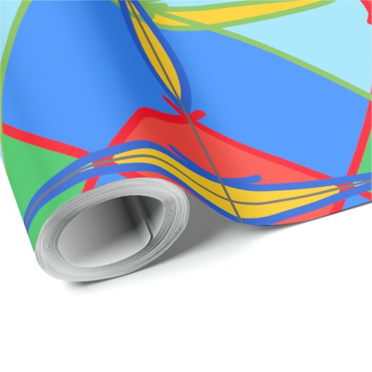 Papier Cadeau Unique Pattern Abstract  Wrapping Paper (Coin rond)
