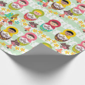 Papier Cadeau Unité autour de l'enveloppe de cadeau du monde (Coin)