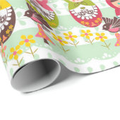 Papier Cadeau Unité autour de l'enveloppe de cadeau du monde (Coin rond)