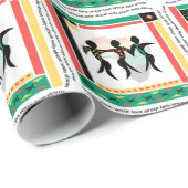 Papier Cadeau Unité de Kwanzaa (Coin rond)