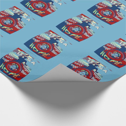 Papier Cadeau United in Hope : Stronger Together - USA Art Print (Coin)