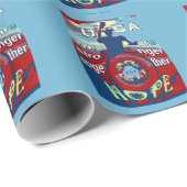 Papier Cadeau United in Hope : Stronger Together - USA Art Print (Coin rond)