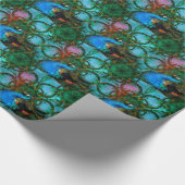 Papier Cadeau Univers du papier carrelé Peacock (Coin)