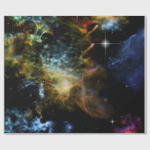 Papier Cadeau Univers impressionnant (Plat)