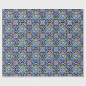 Papier Cadeau Univers Mandala Couleurs Psychédéliques (Plat)
