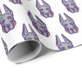 Papier Cadeau Université d'Albany Chef de la mascotte Great Dane (Coin rond)