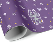 Papier Cadeau Université d'Albany Chef de la mascotte Great Dane (Coin rond)