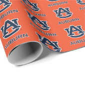 Papier Cadeau Université d'Auburn | AU Auburn (Coin rond)
