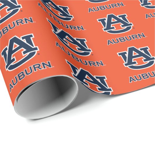 Papier Cadeau Université d'Auburn | AU Auburn (Coin rond)