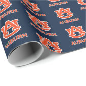Papier Cadeau Université d'Auburn | AU Auburn (Coin rond)