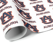 Papier Cadeau Université d'Auburn | Graduation (Coin rond)