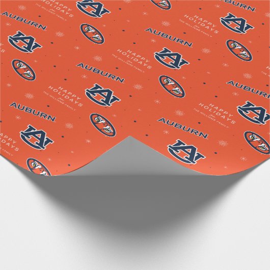 Papier Cadeau Université d'Auburn | Motif de vacances (Coin)