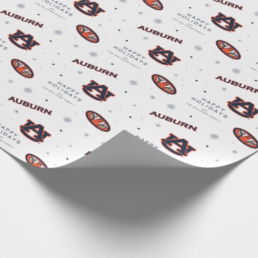 Papier Cadeau Université d'Auburn | Motif de vacances (Coin)