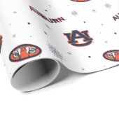 Papier Cadeau Université d'Auburn | Motif de vacances (Coin rond)