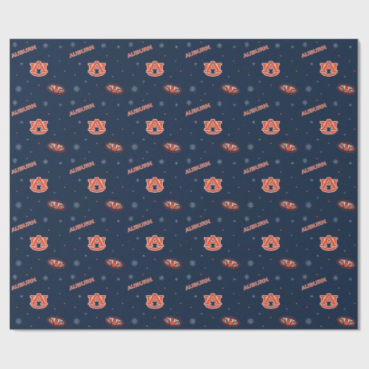Papier Cadeau Université d'Auburn | Motif de vacances (Plat)