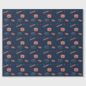 Papier Cadeau Université d'Auburn | Motif de vacances (Plat)