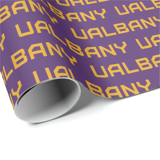 Papier Cadeau Université de Albany Wordmark (Coin rond)