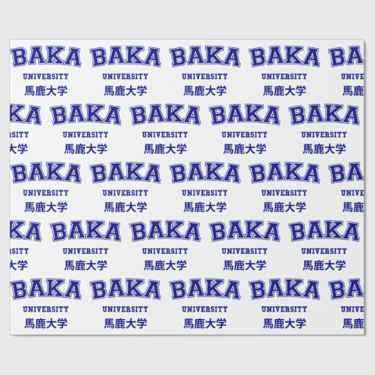 PAPIER CADEAU UNIVERSITÉ DE BAKA (Plat)
