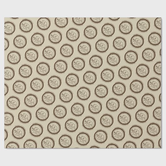 Papier Cadeau Université de Beringia Mammoth (Plat)