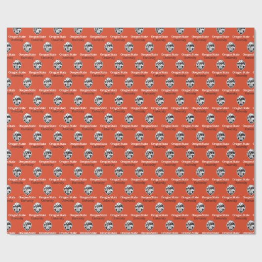 Papier Cadeau Université d'État de l'Oregon (Plat)