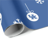 Papier Cadeau Université du Kentucky | Vacances (Coin rond)