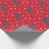 Papier Cadeau Université du Mississippi | Ole Miss Script (Coin)