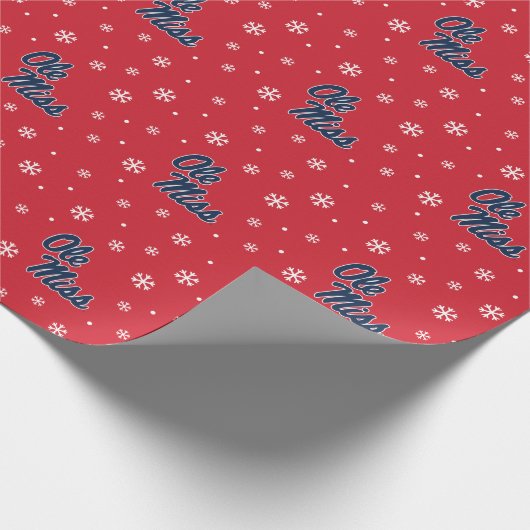 Papier Cadeau Université du Mississippi | Ole Miss Script (Coin)