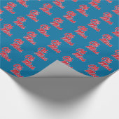 Papier Cadeau Université du Mississippi | Ole Miss Script (Coin)