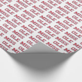 Papier Cadeau Université du Mississippi | Ole Miss Wordmark (Coin)