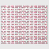 Papier Cadeau Université du Mississippi | Ole Miss Wordmark (Plat)