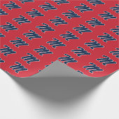 Papier Cadeau Université du Mississippi | Script M (Coin)
