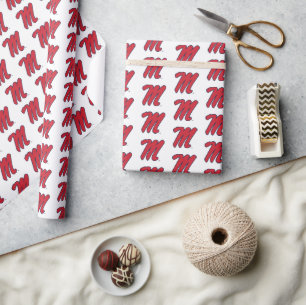 Papier Cadeau Université du Mississippi   Script M