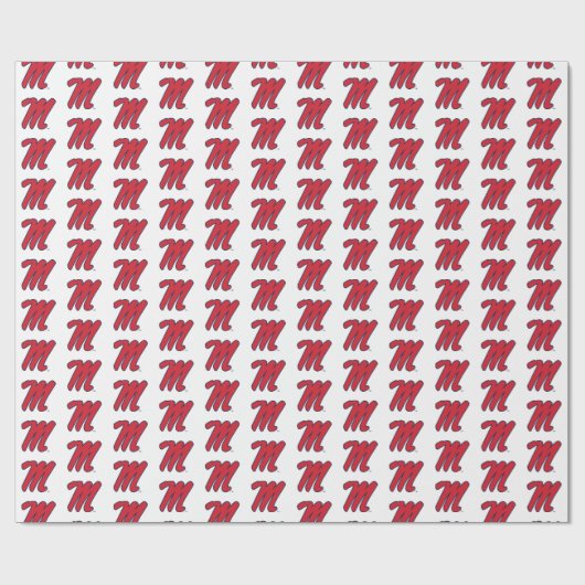 Papier Cadeau Université du Mississippi | Script M (Plat)