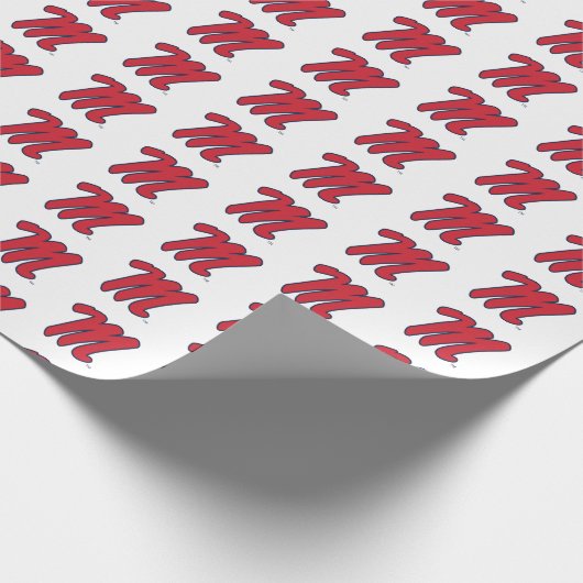 Papier Cadeau Université du Mississippi | Script M (Coin)