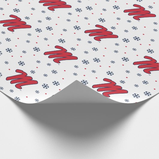 Papier Cadeau Université du Mississippi | Script M (Coin)