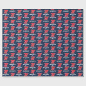 Papier Cadeau Université du Mississippi | Script M (Plat)