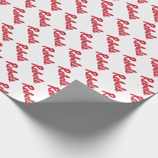 Papier Cadeau Université du Mississippi | Script Rebels (Coin)