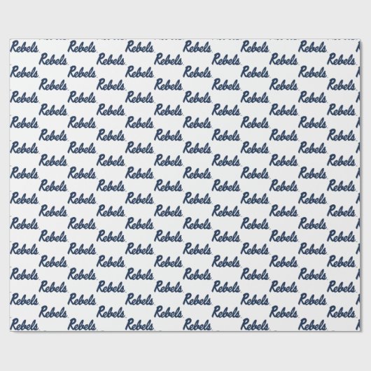 Papier Cadeau Université du Mississippi | Script Rebels (Plat)