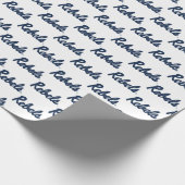 Papier Cadeau Université du Mississippi | Script Rebels (Coin)