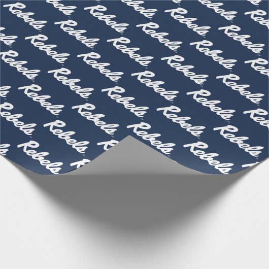 Papier Cadeau Université du Mississippi | Script Rebels (Coin)