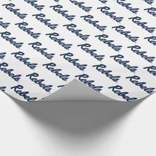 Papier Cadeau Université du Mississippi | Script Rebels (Coin)