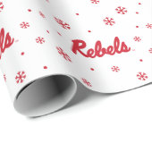 Papier Cadeau Université du Mississippi | Script Rebels (Coin rond)