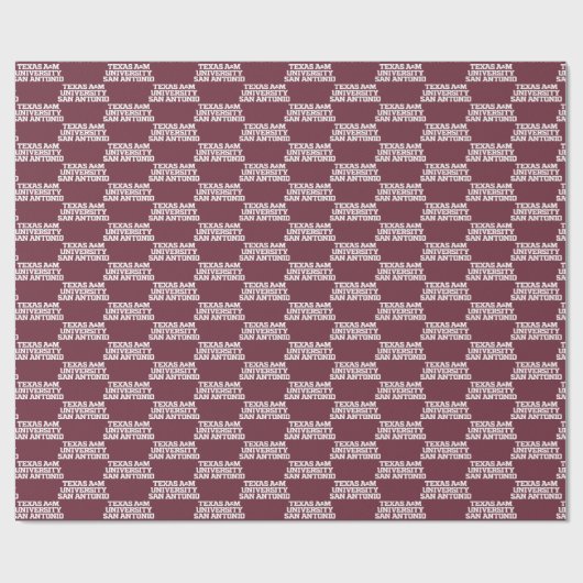 Papier Cadeau Université Texas A&M de San Antonio (Plat)