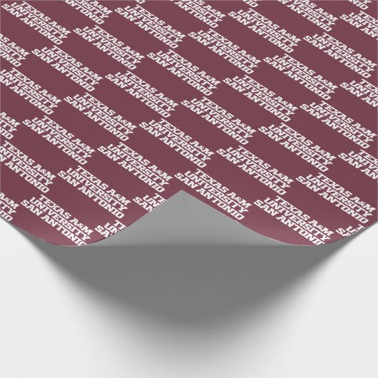 Papier Cadeau Université Texas A&M de San Antonio (Coin)
