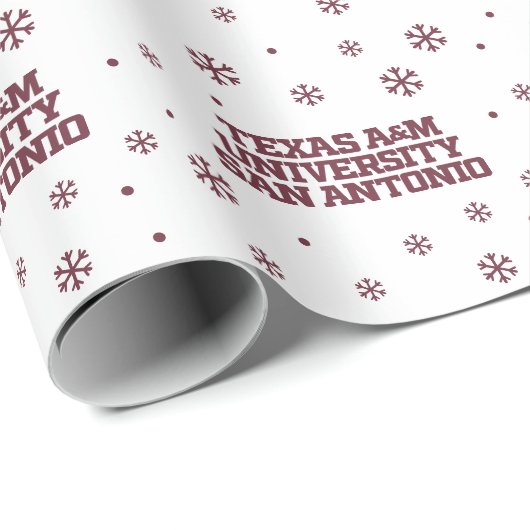 Papier Cadeau Université Texas A&M de San Antonio (Coin rond)