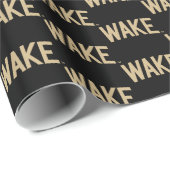 Papier Cadeau Université Wake Forest | Arche de réveil (Coin rond)