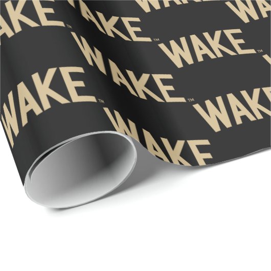 Papier Cadeau Université Wake Forest | Arche de réveil (Coin rond)