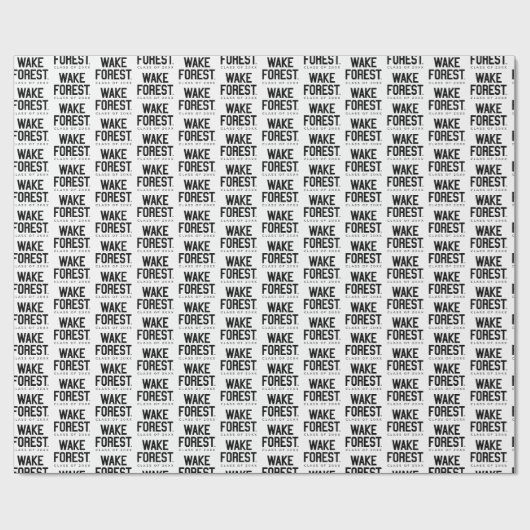 Papier Cadeau Université Wake Forest | Wake Forest (Plat)